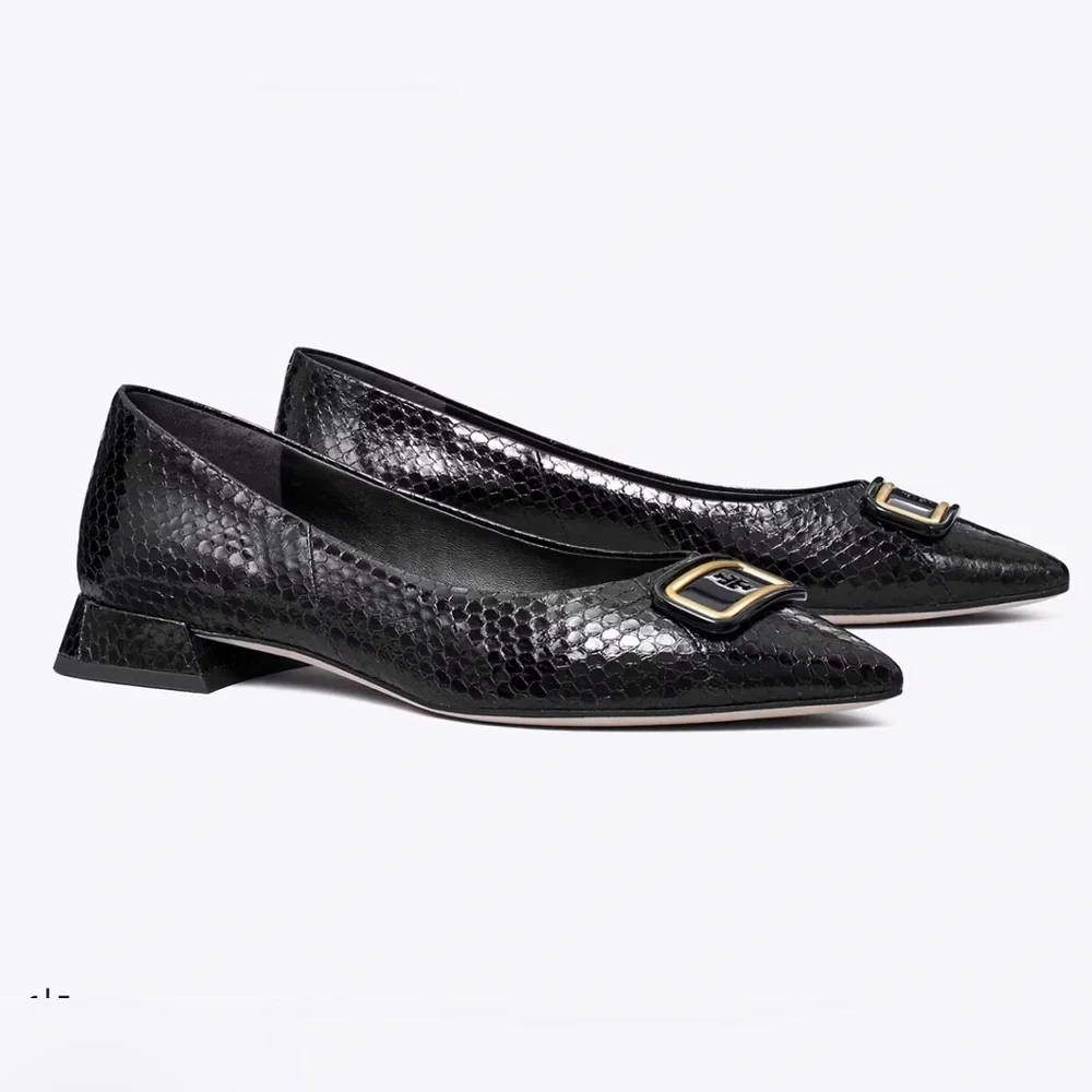 Tory Burch Georgia Pointed Toe Flat Shoes- Size: US 7